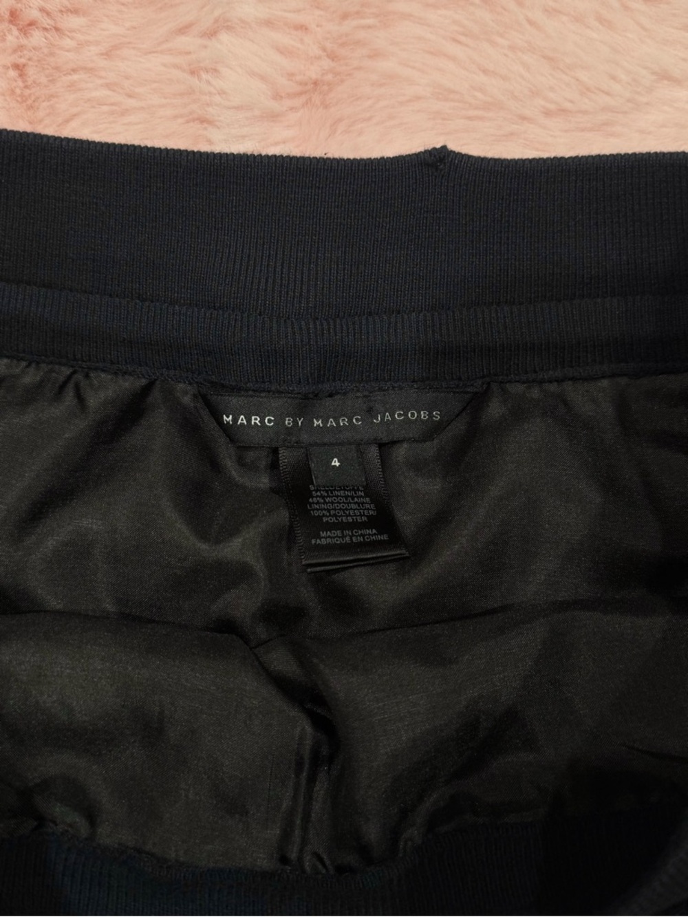 Marc by Marc Jacobs Linen Wool Blend Darkest Teal Skirt - Picture 4 of 4